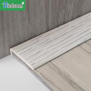 Wood grain aluminum T-shaped tile trim floor transition metal strip